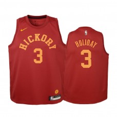 Youth Indiana Pacers Aaron Holiday #3 Red Hardwood Classics Swingman Jersey