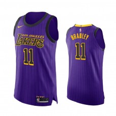 Men's Los Angeles Lakers #11 Avery Bradley Purple City Jersey