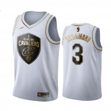 Men's Cleveland Cavaliers #3 Andre Drummond White Jersey - Golden Edition