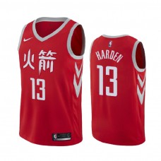 Men's Houston Rockets #13 James Harden Red City Jersey