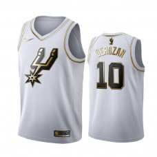 DeMar DeRozan #10 San Antonio Spurs White Golden Edition Jersey