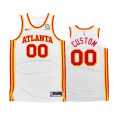Association Edition- Atlanta Hawks #00 Custom Men White Jersey